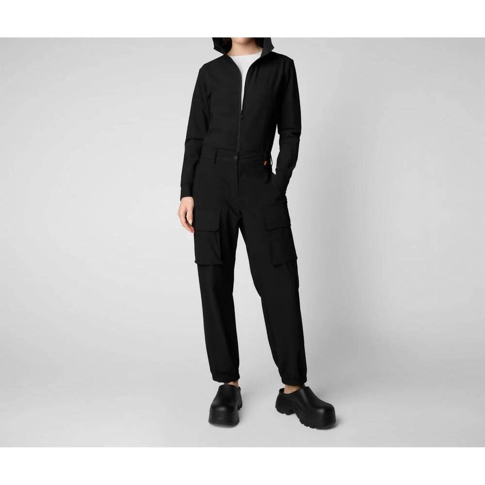NEW SAVE THE DUCK pear hooded jacket in black